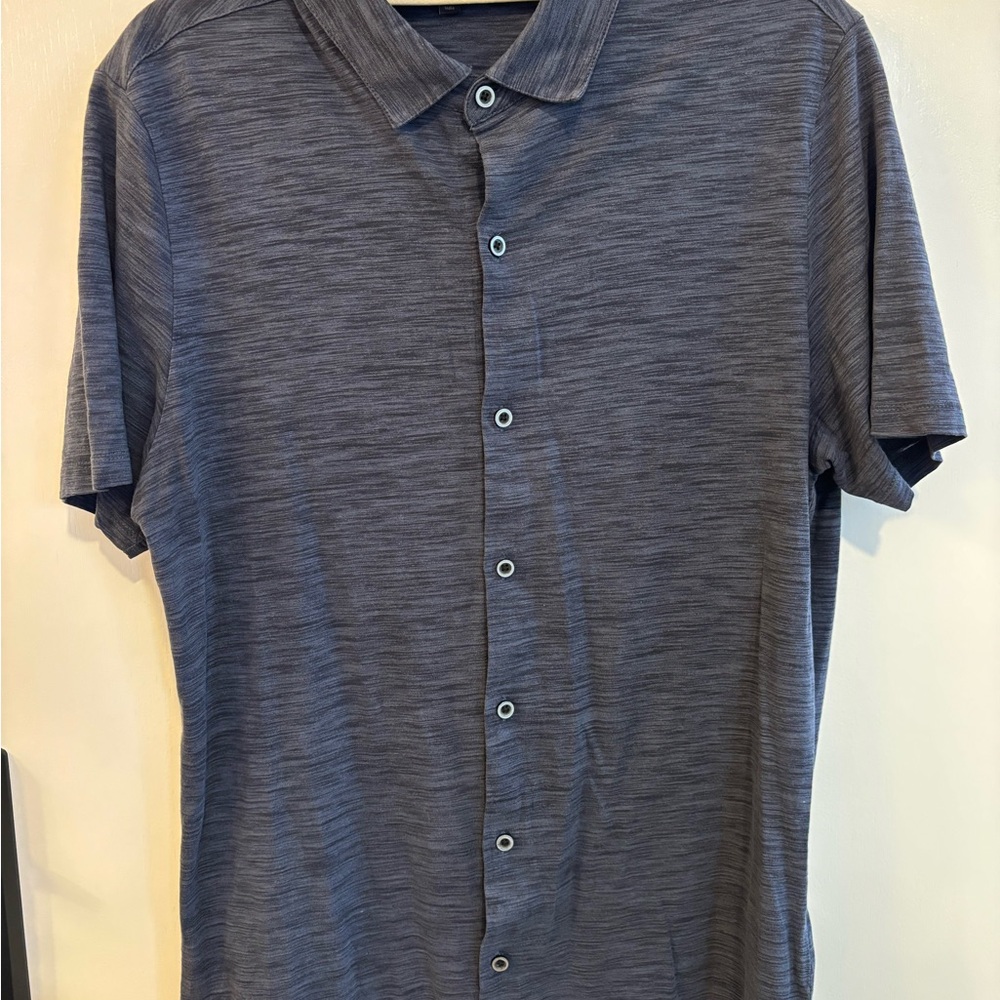 Robert Barakett Charcoal Button Down Shirt
